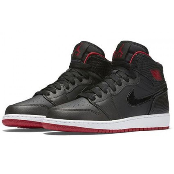 Air Jordan 1 Retro High BG Black Gym Red 705300-021