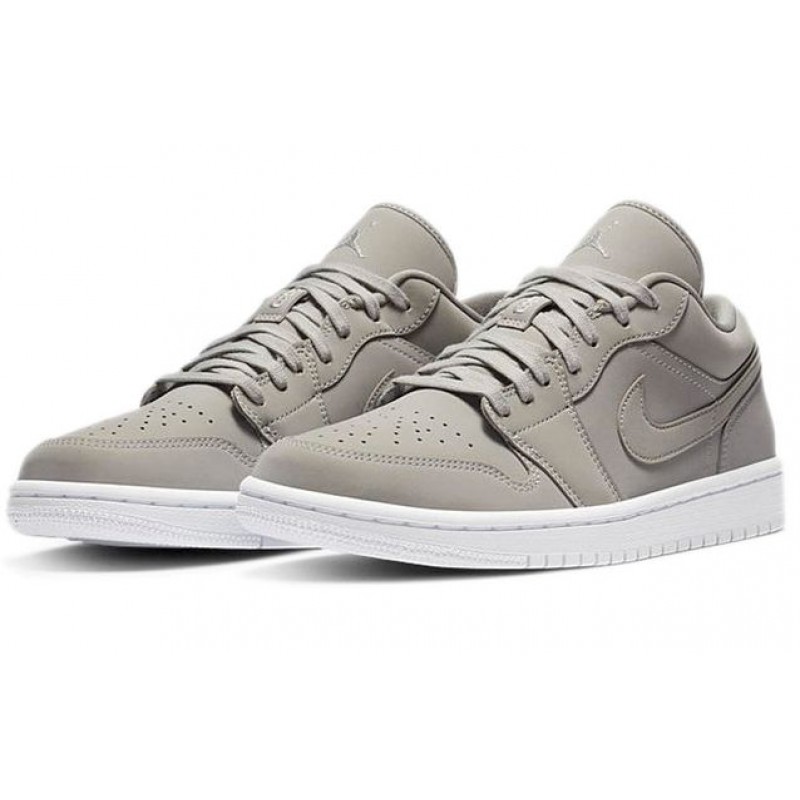 Womens WMNS Air Jordan 1 Low 'Grey Fog' Grey Fog/Grey Fog/White DC0774-002