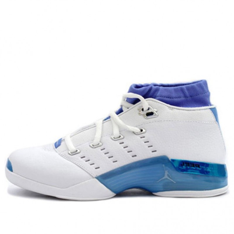 Air Jordan 17 OG Low 'Carolina' White/University Blue/Black/Chrome 303891-141