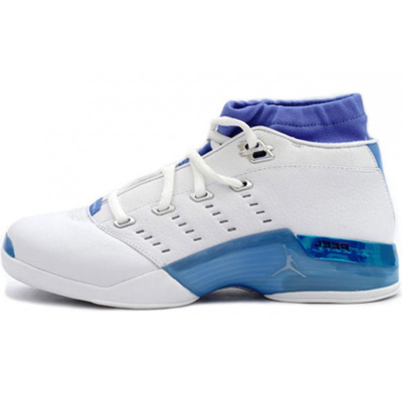 Air Jordan 17 OG Low 'Carolina' White/University Blue/Black/Chrome 303891-141