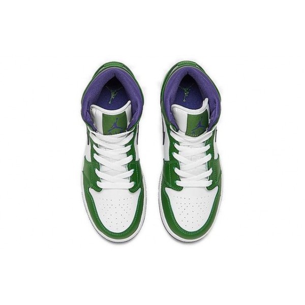 Air Jordan 1 Mid'Hulk' GS Aloe Verde/Court Purple/White 554725-300