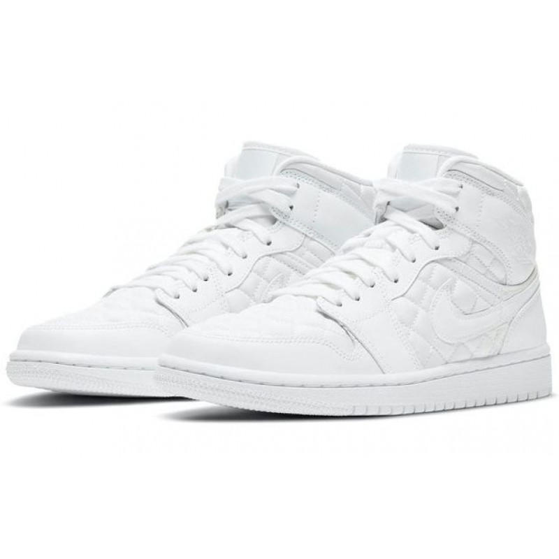 Womens WMNS Air Jordan 1 Mid SE Quilted White DB6078-100