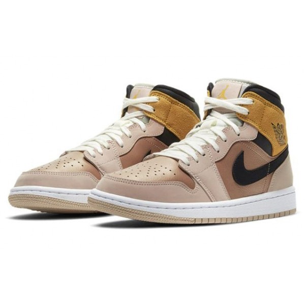 Womens WMNS Air Jordan 1 Mid SE Particle Brown DD2224-200