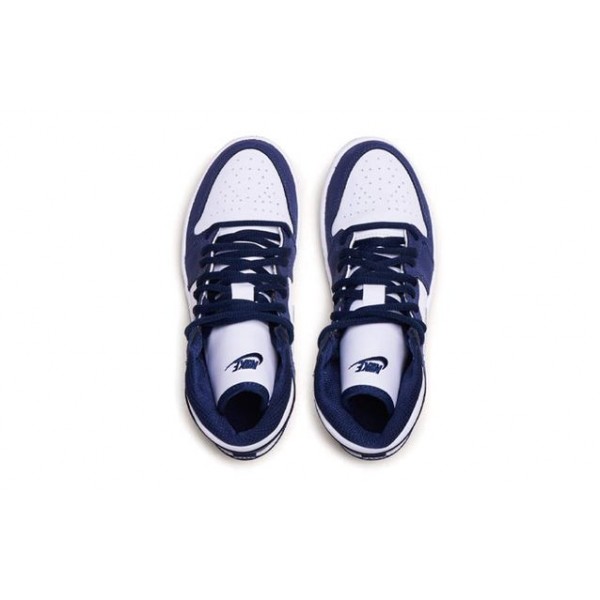 Air Jordan 1 Retro High co.JP PS 'Midnight Navy' White/Midnight Navy/Metallic Silver AQ2664-141