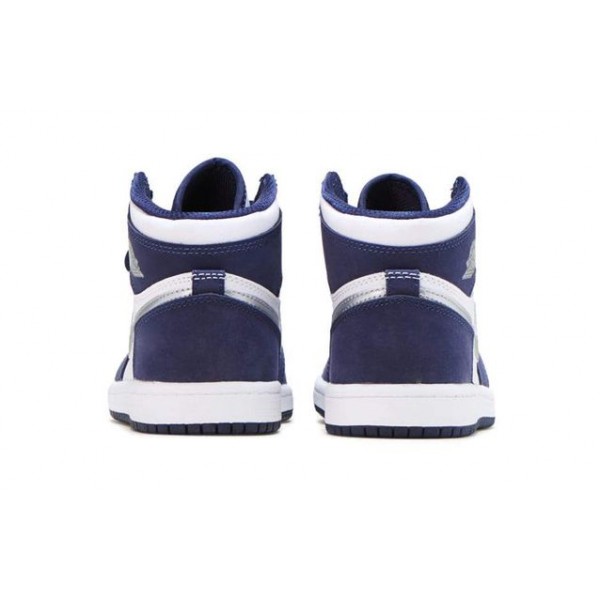 Air Jordan 1 Retro High co.JP PS 'Midnight Navy' White/Midnight Navy/Metallic Silver AQ2664-141