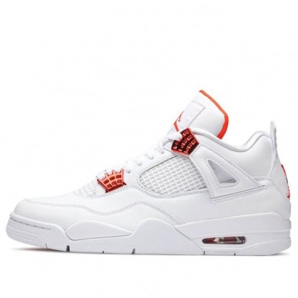 Air Jordan 4 Retro GS 'Orange Metallic' White/Total Orange/Metallic Silver 408452-118