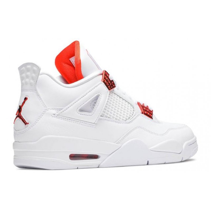 Air Jordan 4 Retro GS 'Orange Metallic' White/Total Orange/Metallic Silver 408452-118