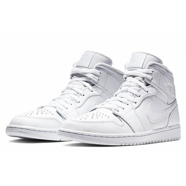 Air Jordan 1 Mid White 554724-129