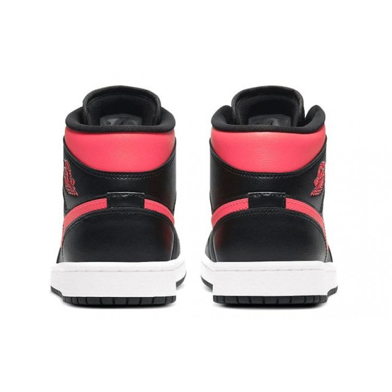 Womens WMNS Air Jordan 1 Mid 'Siren Red' Black/White/Siren Red BQ6472-004