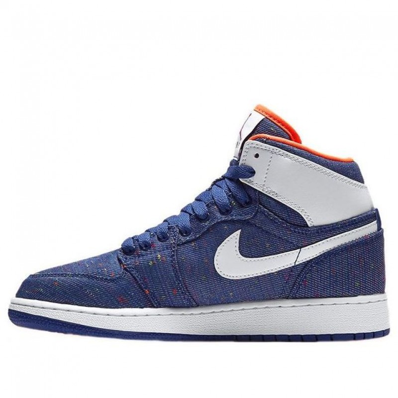 Air Jordan 1 Retro High'Deep Royal' GS Deep Royal Blue/White-Purple Dusk 332148-411