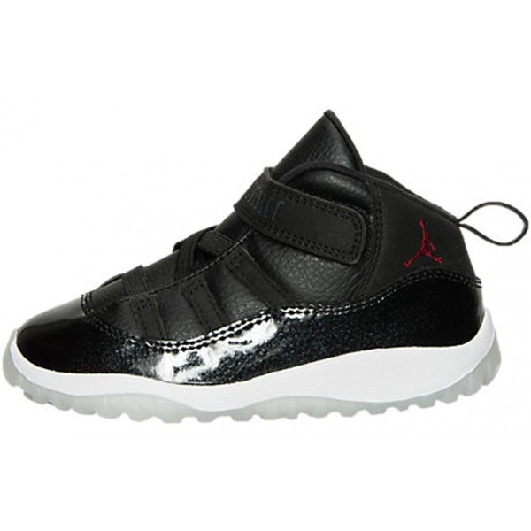 Air Jordan 11 Retro BT '72-10' Black/Gym Red-White-Anthracite 378040-002