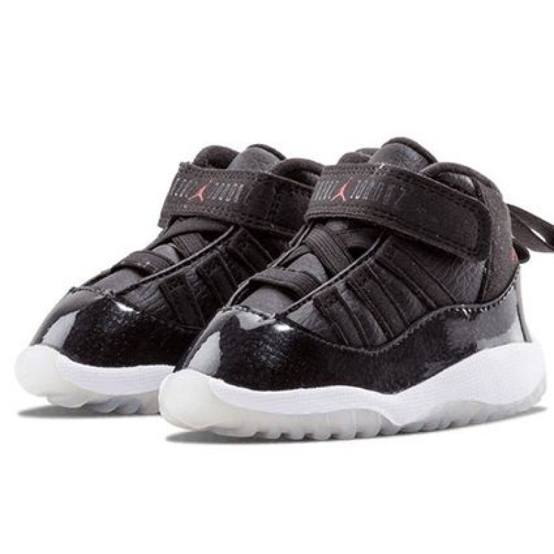 Air Jordan 11 Retro BT '72-10' Black/Gym Red-White-Anthracite 378040-002