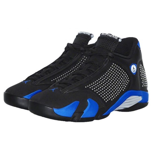 Air Jordan 14 Retro SP Supreme - Black Royal Blue BV7630-004