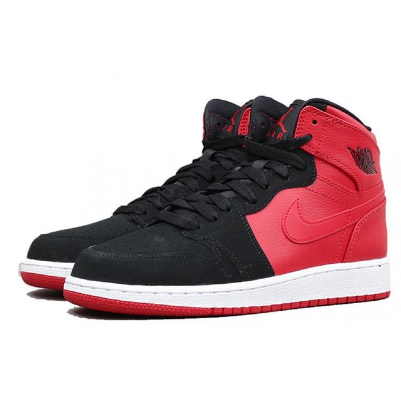 Air Jordan 1 Retro High BG 'Red Black' Gym Red/White-Black 705300-605