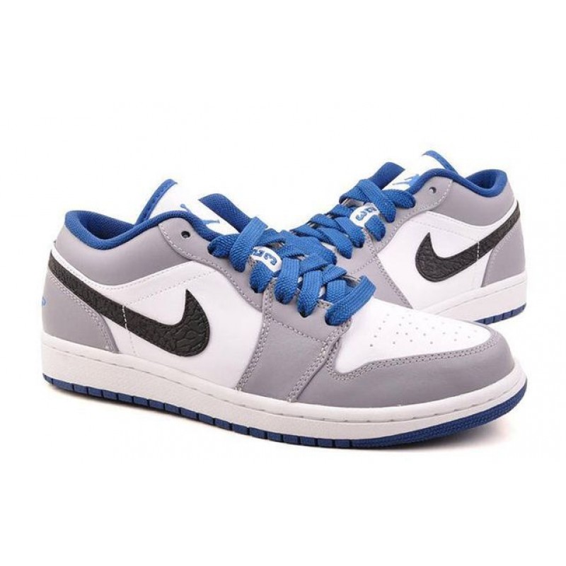 Air Jordan 1 Low 'True Blue Cement' White/True Blue-Cement Grey-Black 553558-103