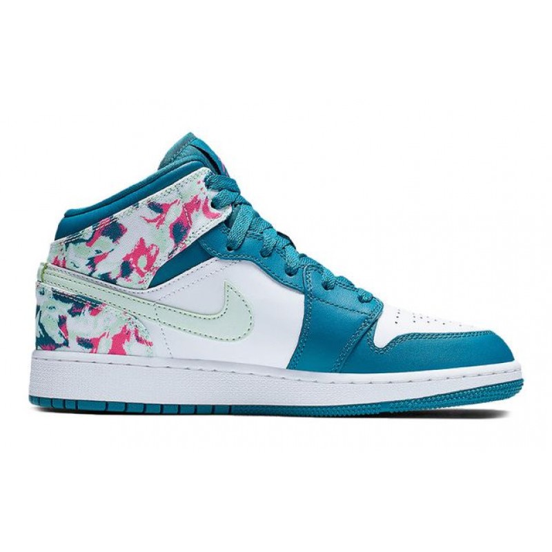 Air Jordan 1 Mid GS Green Abyss 555112-300