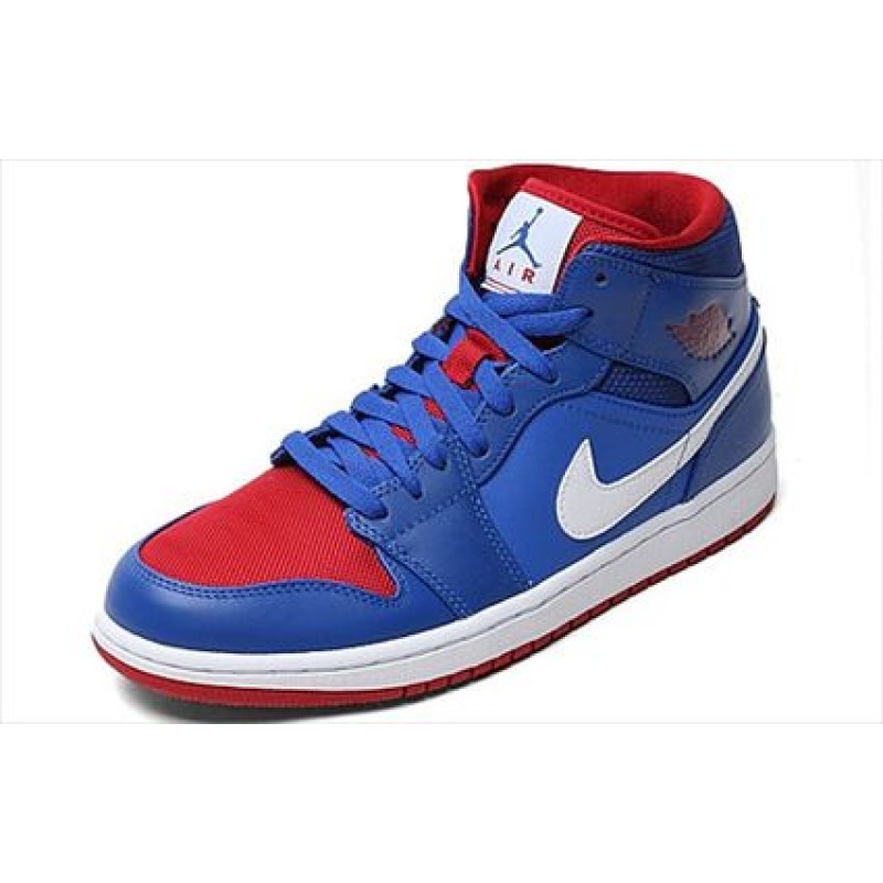 Air Jordan 1 Mid Game Royal Gym Red 554724-407