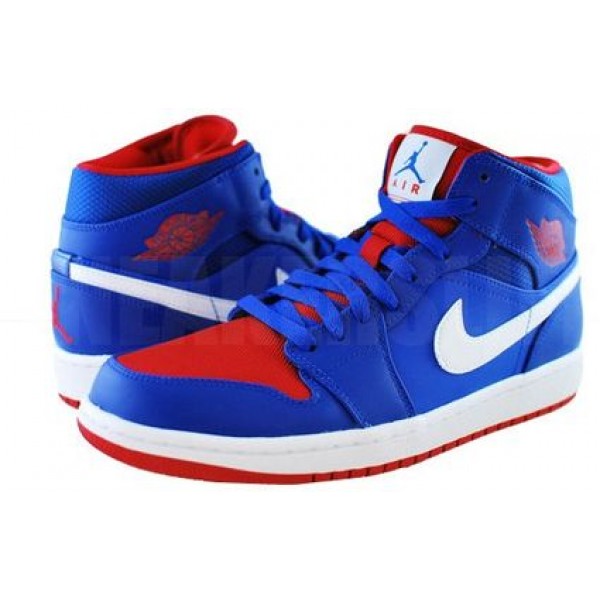 Air Jordan 1 Mid Game Royal Gym Red 554724-407