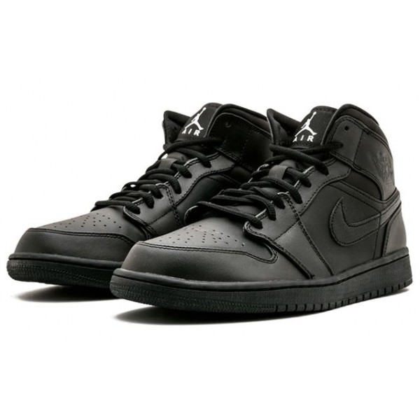 Air Jordan 1 Mid Black 554724-034