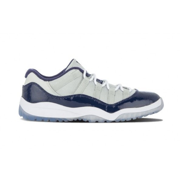 Air Jordan 11 Retro Low Pre-School 'Georgetown' Grey Mist/White-Midnight Navy 505835-007