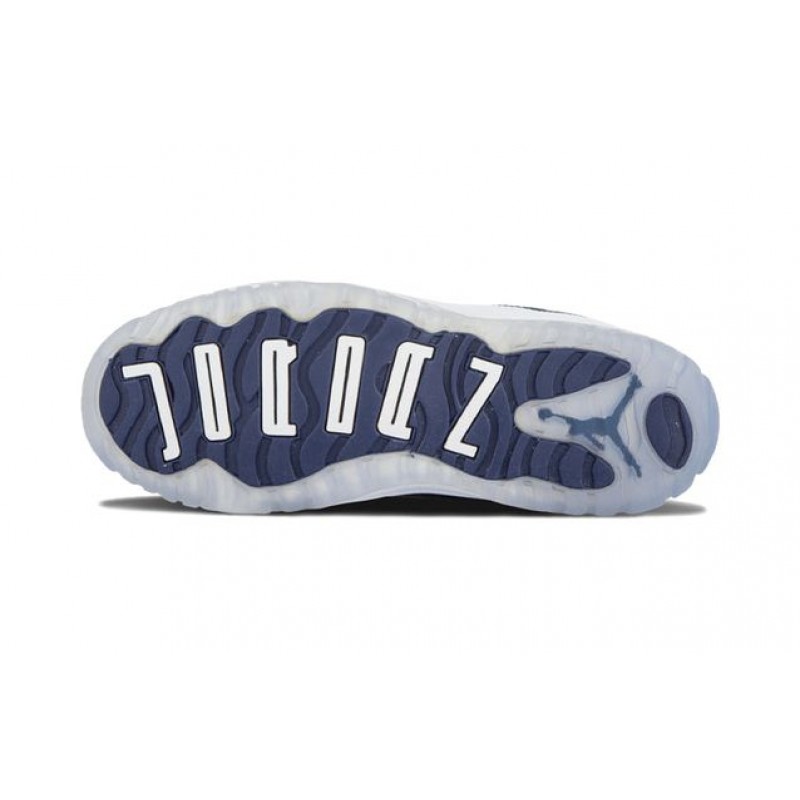 Air Jordan 11 Retro Low Pre-School 'Georgetown' Grey Mist/White-Midnight Navy 505835-007