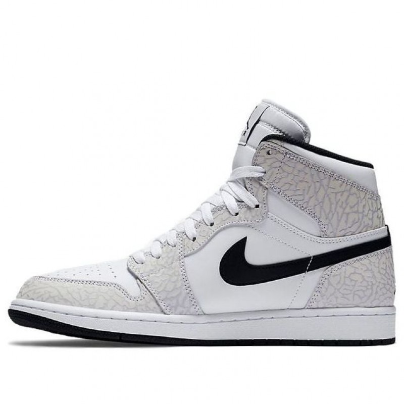 Air Jordan 1 Retro High White Elephant Print 839115-106