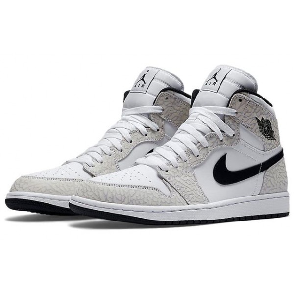 Air Jordan 1 Retro High White Elephant Print 839115-106