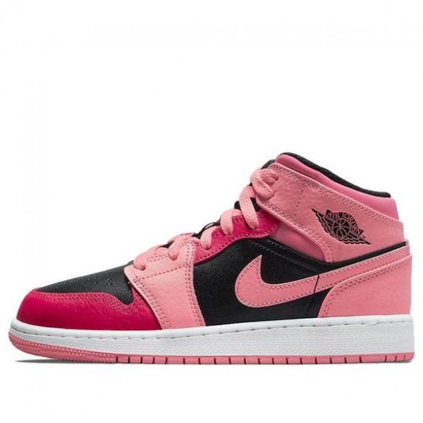 Air Jordan 1 Mid Coral Chalk (GS) 554725-662