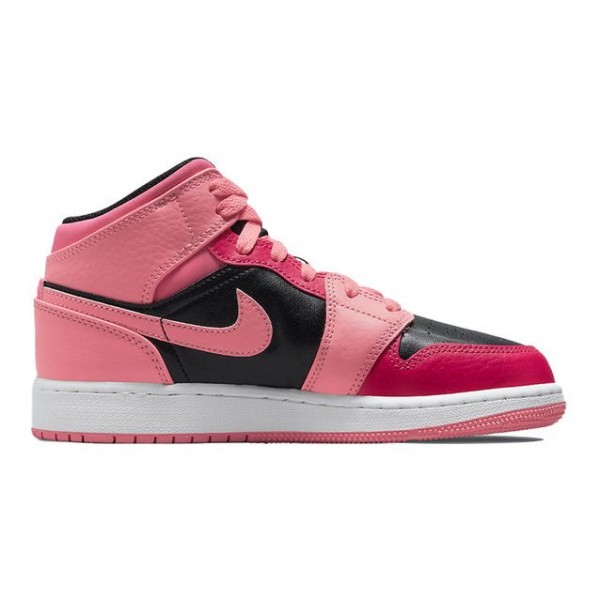 Air Jordan 1 Mid Coral Chalk (GS) 554725-662