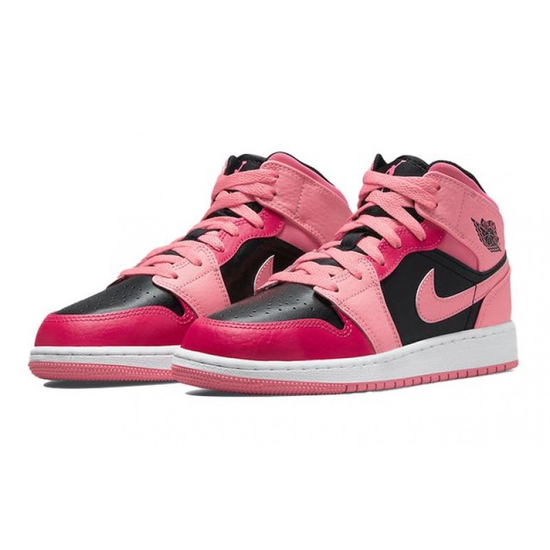 Air Jordan 1 Mid Coral Chalk (GS) 554725-662