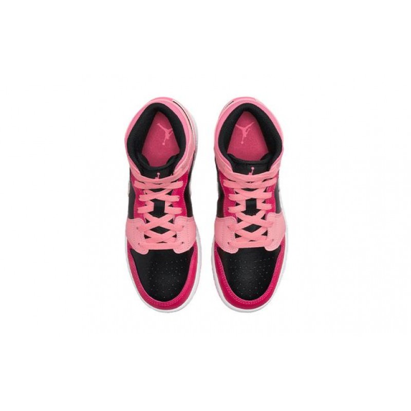 Air Jordan 1 Mid Coral Chalk (GS) 554725-662