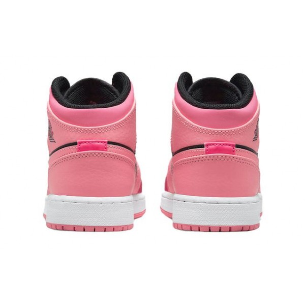 Air Jordan 1 Mid Coral Chalk (GS) 554725-662