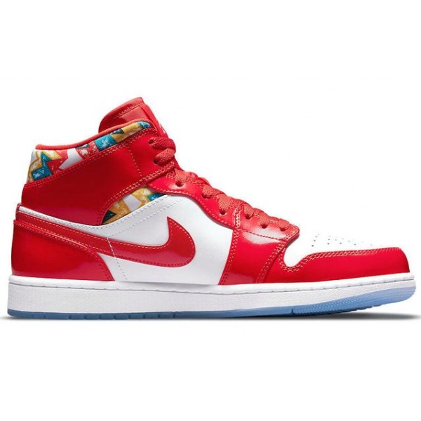 Air Jordan 1 Mid SE Red Patent DC7294-600