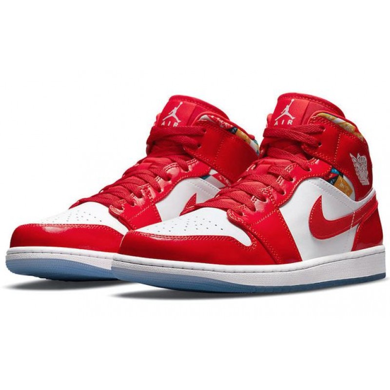 Air Jordan 1 Mid SE Red Patent DC7294-600