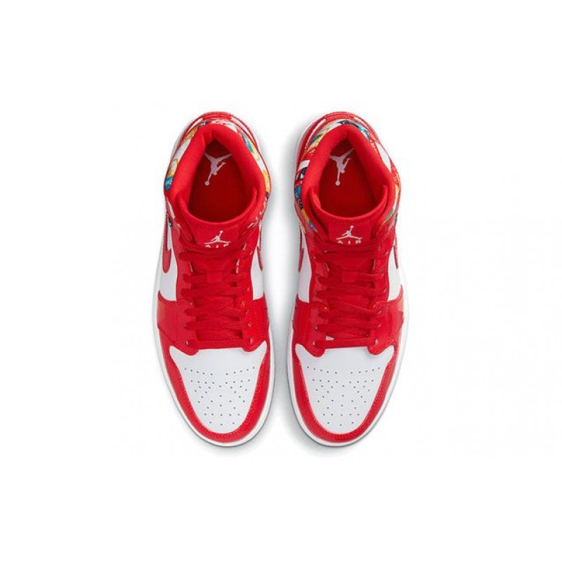 Air Jordan 1 Mid SE Red Patent DC7294-600