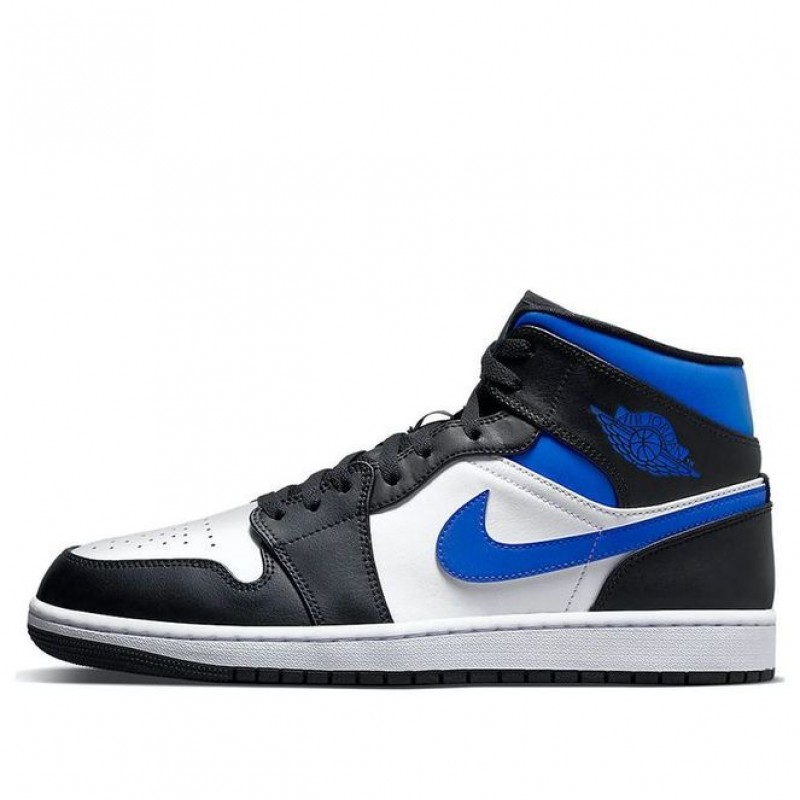 Air Jordan 1 Mid White Black Royal 554724-140