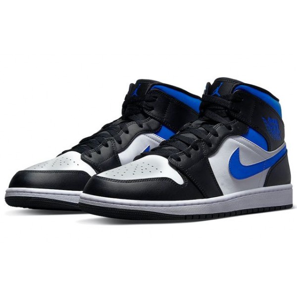 Air Jordan 1 Mid White Black Royal 554724-140