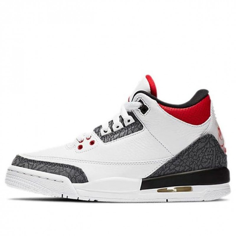 Air Jordan 3 SE-T GS 'Fire Red' Japan Exclusive White/Fire Red/Black DB4169-100