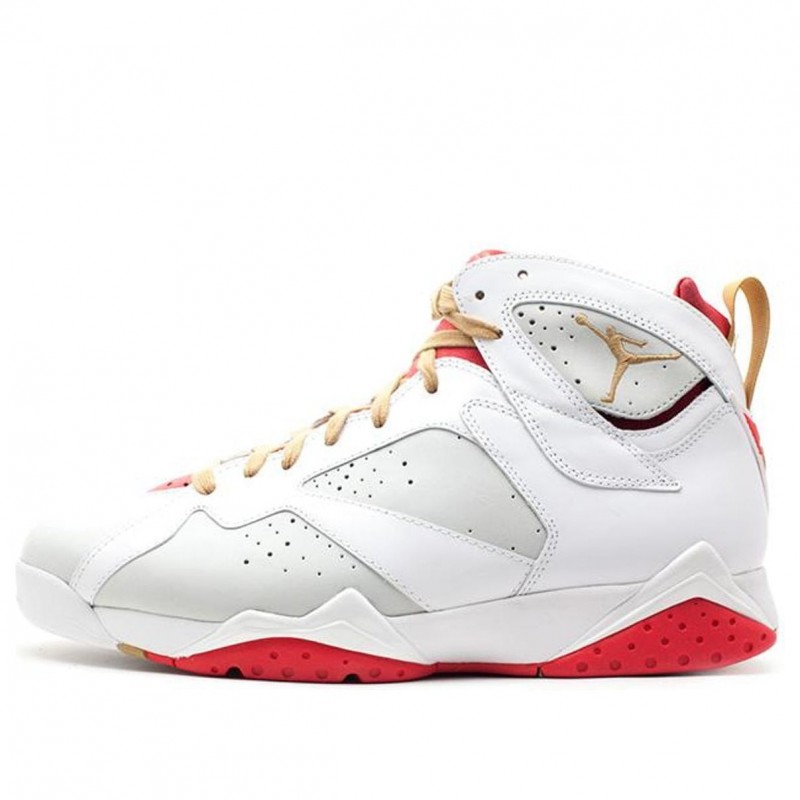 Air Jordan 7 Retro YOTR 'Year Of The Rabbit' Light Silver/Metallic Gold-True Red-White 459873-005