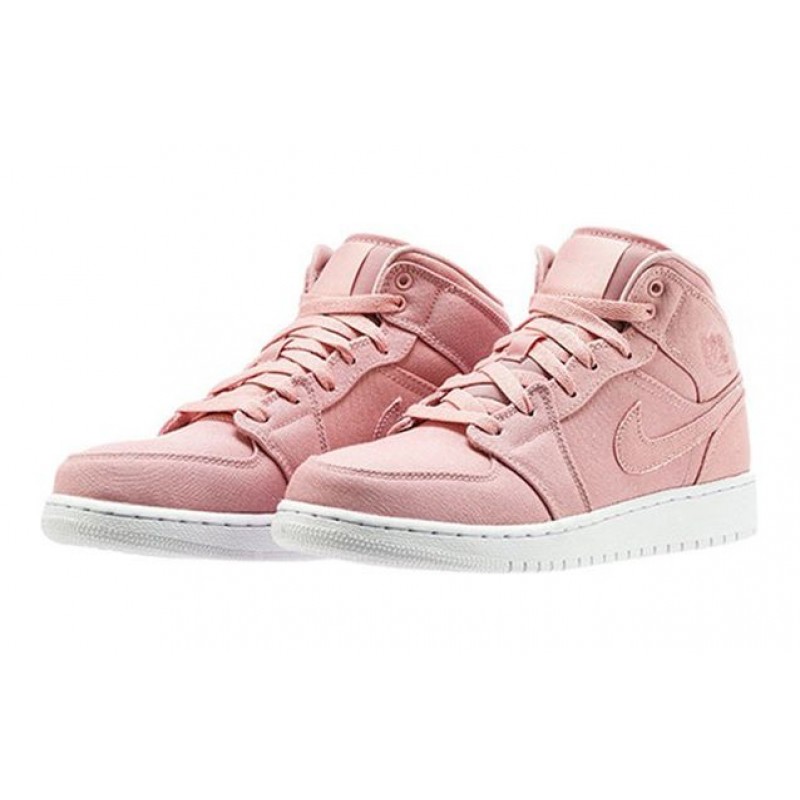 Air Jordan 1 Mid BG Sheen White 554725-620