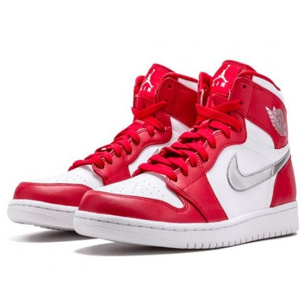 Air Jordan 1 Retro High Gym Red Metallic Silver 332550-602