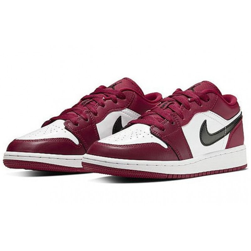 Air Jordan 1 Low'Noble Red' GS Noble Red\/White\/Black 553560-604