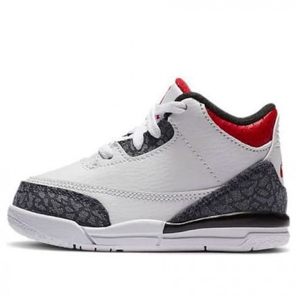 Air Jordan 3 Retro Denim SE TD 'Fire Red' White/Fire Red/Black DB0442-100