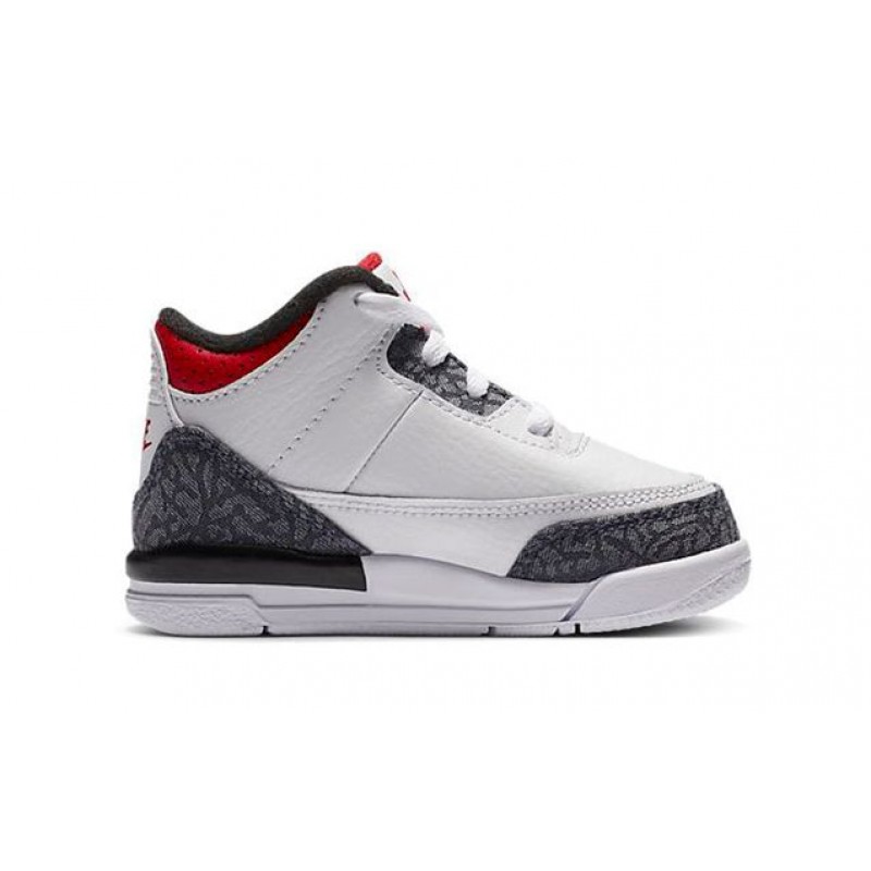 Air Jordan 3 Retro Denim SE TD 'Fire Red' White/Fire Red/Black DB0442-100