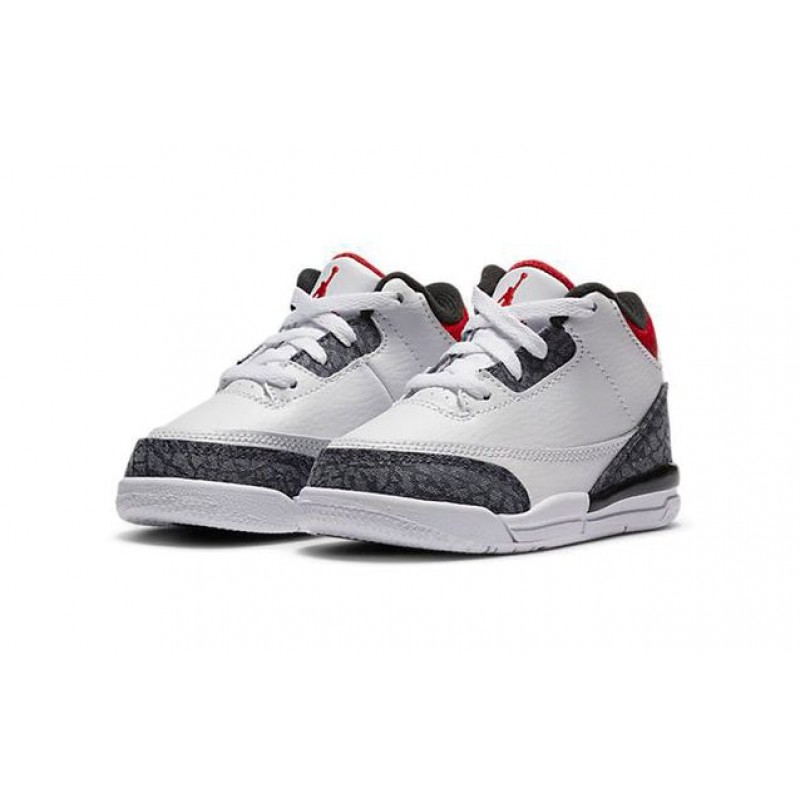 Air Jordan 3 Retro Denim SE TD 'Fire Red' White/Fire Red/Black DB0442-100