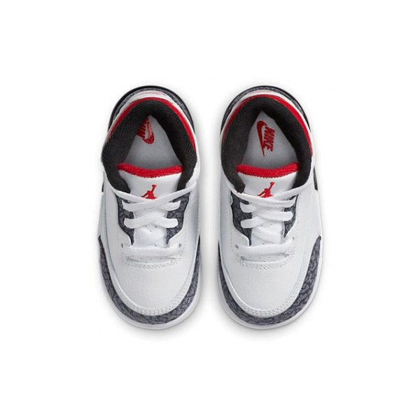 Air Jordan 3 Retro Denim SE TD 'Fire Red' White/Fire Red/Black DB0442-100