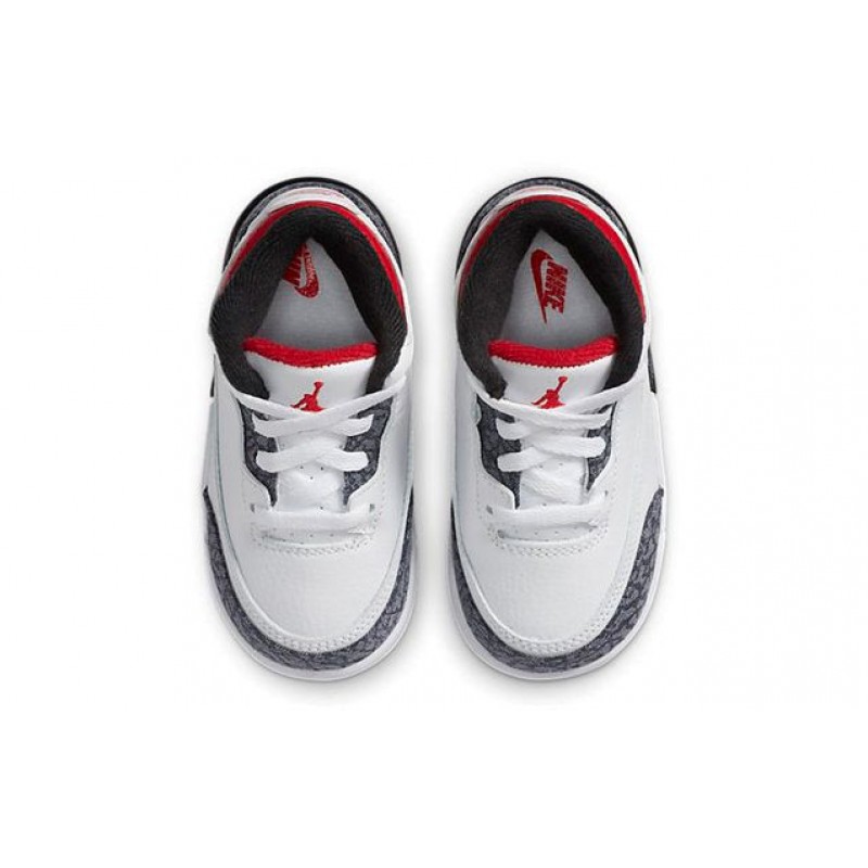 Air Jordan 3 Retro Denim SE TD 'Fire Red' White/Fire Red/Black DB0442-100