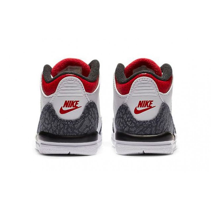 Air Jordan 3 Retro Denim SE TD 'Fire Red' White/Fire Red/Black DB0442-100