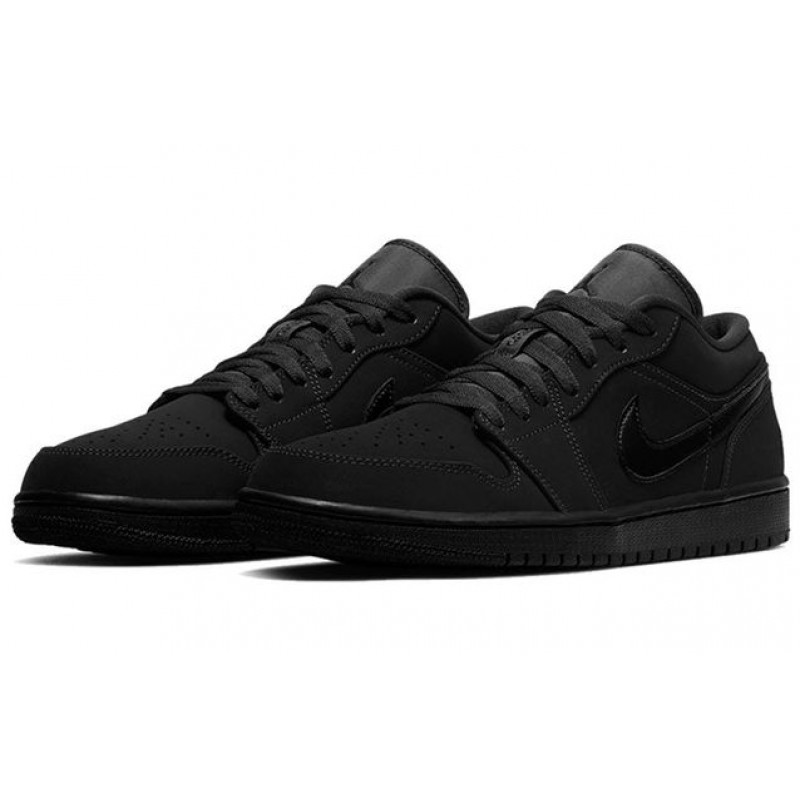 Air Jordan 1 Low 'Triple Black' Black/Black/Black 553558-056