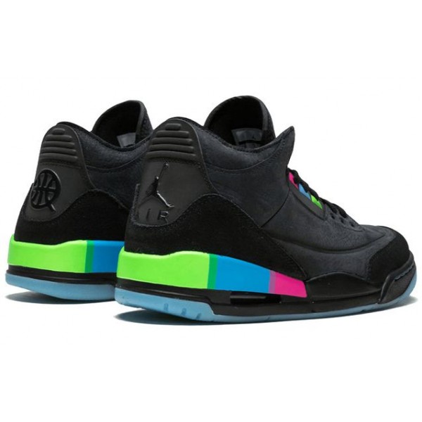 Air Jordan 3 Retro 'Quai 54' Black/Electric Green-Infrared 23-Black AT9195-001